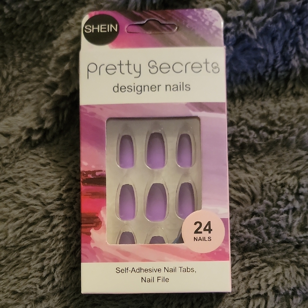 SHEIN Pretty Secrets Designer Nails - Purple Ombre